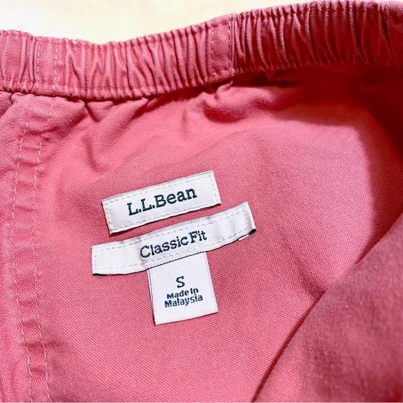 L.L. Bean Women's Original Sunwashed Shorts, Canvas in Mineral Red - Picture 3 of 8